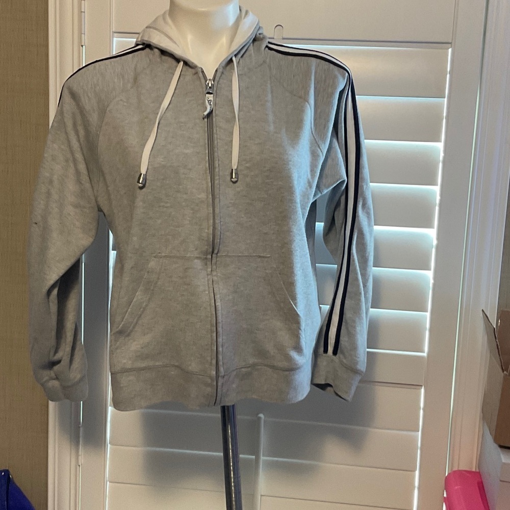 St. John's Bay Gray Zip-Up Hoodie